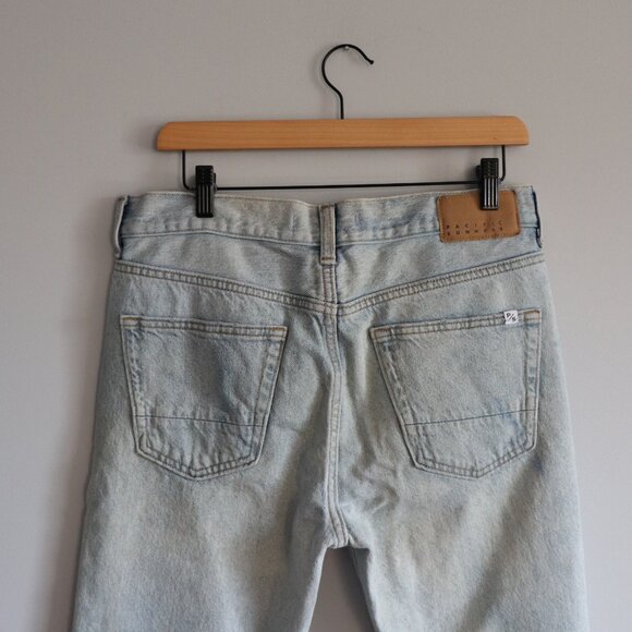 PacSun Men's Sz 30x30 Blue Light Wash Stretch 5-Pocket Slim Taper Denim Jeans - Picture 6 of 13